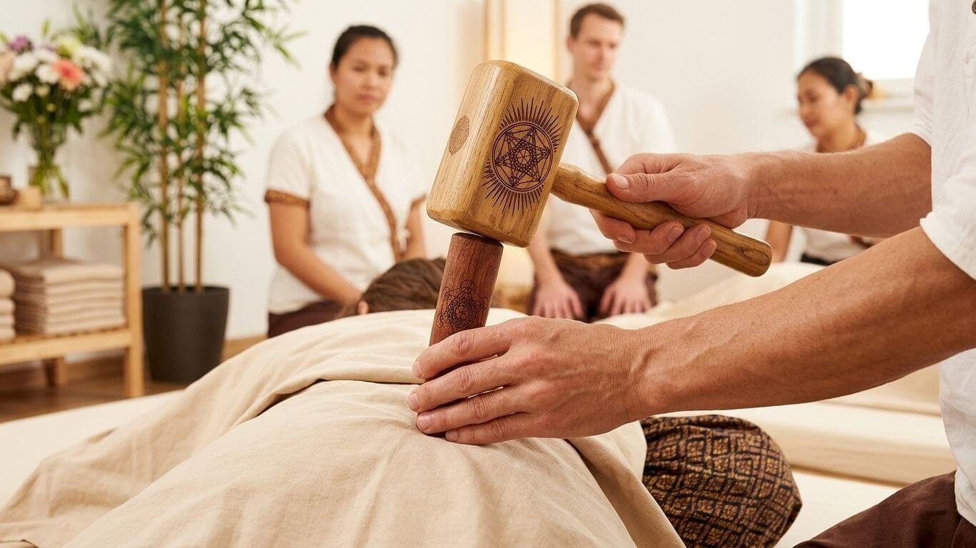 Pratique guidée en binôme pendant la formation Tok Sen